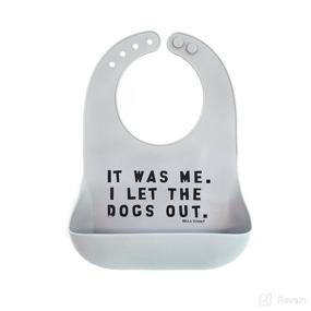 img 4 attached to 🐶 Bella Tunno Wonder Bib - Adjustable Silicone Baby Bibs for Girls & Boys | Durable, Waterproof & BPA Free | Dogs Out Pattern