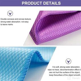 img 3 attached to Comfures Fish Scale Microfiber Cleaning Cloth Set of 5 - Polishing Cloth for Optimal Cleaning