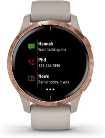 img 3 attached to Garmin Venu: Rose Gold GPS Smartwatch with Music, Body Energy Monitoring, and Animated Workouts