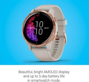 img 2 attached to Garmin Venu: Rose Gold GPS Smartwatch with Music, Body Energy Monitoring, and Animated Workouts