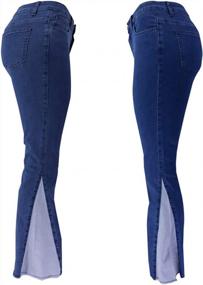 img 2 attached to Flaunt Your Style With LONGBIDA'S High Waisted Bell Bottom Jeans For Women