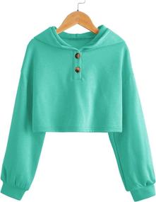 img 4 attached to Meilidress Hoodies Fashion Pullover Sweatshirts Girls' Clothing : Active