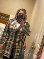 img 1 attached to Wool Blend Tartan Trench Coat For Women: Casual Buttoned Shacket Jacket With Pockets In Plaid Pattern - PRETTYGARDEN 2023 review by Alison Jackson
