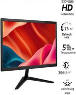 💻 enhance your display experience: limszi 18.5" computer monitor with brightness speakers and hdmi logo