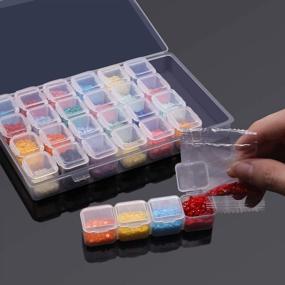 img 2 attached to Organize Your Diamond Painting With ARTDOT'S Portable 28-Grid Containers - Set Of 2