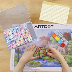 img 1 attached to Organize Your Diamond Painting With ARTDOT'S Portable 28-Grid Containers - Set Of 2