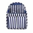 stay organized on the go with hoyofo mini backpack organizer insert - blue stripe | lightweight nylon shoulder bag divider for rucksack & purse logo
