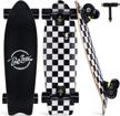 beleev cruiser skateboards for beginners, 27 inch complete skateboard for kids teens adults, 7 layer canadian maple double kick deck concave trick skateboard with all-in-one skate t-tool logo