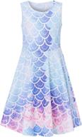 👗 raisevern aquatic printed dresses: vibrant girls' clothing at its finest! logo