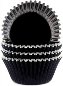 img 4 attached to 🎃 Eoonfirst Металлические черные футляры для кексов - Хэллоуинские кексы на вечеринку, упаковка из 100 штук, стандартный размер