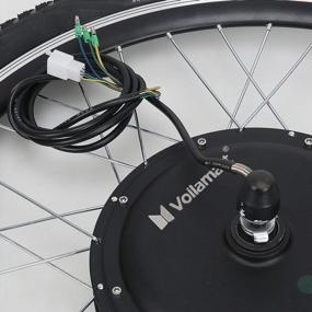 img 1 attached to Комплект для переоборудования электрического велосипеда 48 В, 1000 Вт, 24 дюйма, переднее колесо Voilamart с интеллектуальным контроллером и системой PAS