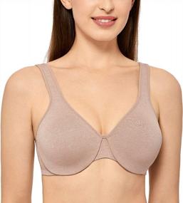 img 3 attached to DELIMIRA Women'S Minimizer Seamless Full Coverage Underwire Non Padded Bra
