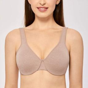 img 1 attached to DELIMIRA Women'S Minimizer Seamless Full Coverage Underwire Non Padded Bra