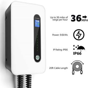 img 3 attached to ⚡ 240V 40 Amp Level 2 Electric Vehicle (EV) Charging Station | 20ft/6m J1772 Cable & NEMA 6-50 Plug | EVSE 9.6kW Compatible with SAE J1772 Electric Vehicles