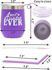 img 2 attached to Aunt Gifts: Celebrate Extraordinary Aunts with the Best Aunt Ever Tumbler Set!