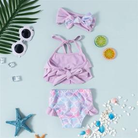 img 3 attached to Swimsuit Bathing Mermaid Toddler Swimming Apparel & Accessories Baby Boys at Clothing