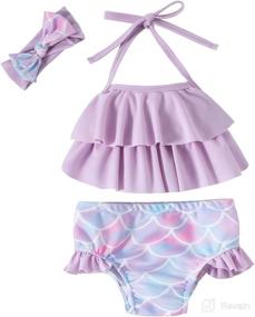 img 4 attached to Swimsuit Bathing Mermaid Toddler Swimming Apparel & Accessories Baby Boys at Clothing