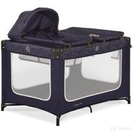 🌌 dream on me emily rose deluxe playard in galaxy blue: changing tray, infant bassinet, canopy & more! logo