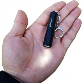 img 4 attached to Compact Waterproof Flashlight Keychain - Nitefox Bright K1: High 150 Lumens For EDC, Camping, Hiking, Dog Walking, Reading & Sleep, Small Lantern And Torch Lamp, Black