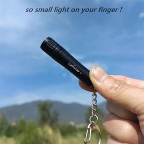 img 2 attached to Compact Waterproof Flashlight Keychain - Nitefox Bright K1: High 150 Lumens For EDC, Camping, Hiking, Dog Walking, Reading & Sleep, Small Lantern And Torch Lamp, Black