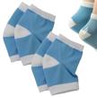 2 pairs moisturizing silicone gel heel socks for dry hard cracked skin open toe comfy recovery day night care by makhry (blue) logo