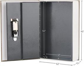 img 2 attached to 🔒 Secure Your Valuables with the Diversion Book Safe - Combination Lock, Hidden Metal Lock Box - 9 1/2" x 6" x 2 1/3" - New York