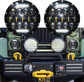 img 3 attached to High Output 7" OZ-USA® Military LED Headlight - 75w, 24V - For M35a2, M35, M35a3, M923 Truck, HMMWV, M998 DIESEL