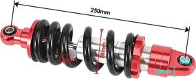 img 1 attached to 🏍️ Trkimal 980LB Rear Shock Absorber for Dirt Pit Bike Motorcycle - Sensa-Trac Load Adjusting, 250mm Length