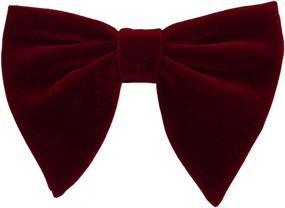 img 1 attached to Levao Velvet Vintage Tuxedo Bowtie: Versatile Men's Accessories for Ties, Cummerbunds & Pocket Squares