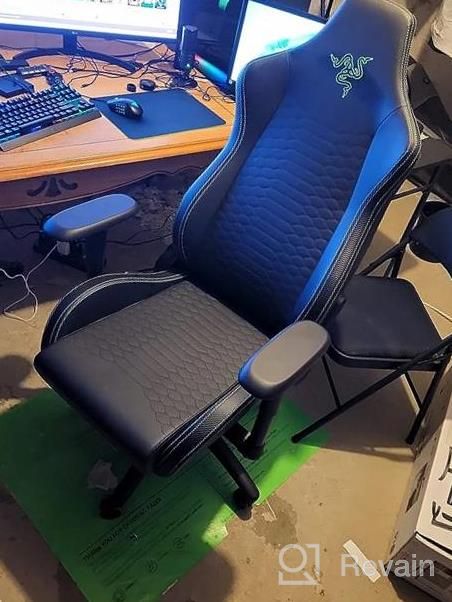 img 1 attached to Razer Iskur X Gaming Chair: Ergonomic Design For The Ultimate Gaming Experience - Multi-Layered Synthetic Leather - High-Density Foam Cushions - 2D Armrests - Steel-Reinforced Body - Black/Green review by Brian Crockett