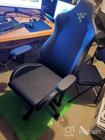 img 5 attached to Razer Iskur X Gaming Chair: Ergonomic Design For The Ultimate Gaming Experience - Multi-Layered Synthetic Leather - High-Density Foam Cushions - 2D Armrests - Steel-Reinforced Body - Black/Green