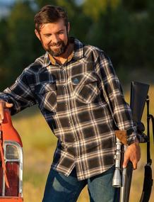 img 2 attached to ๐ Best Shotgun Western Flannel Shirts by Legendary Whitetails for Men's Clothing