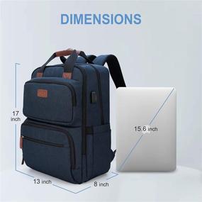 img 1 attached to Backpack Business Charging Resistant Computer Backpacks via Laptop Backpacks