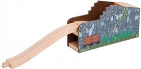 img 3 attached to Секретный шахтный туннель, деревянный, совместимый с основными деревянными железнодорожными системами, включая Томаса Брио Чаггингтона, Мелиссу и Дуга, набор Imaginarium от Orbrium Toys