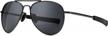 men's polarized aviator sunglasses military style 100% uv400 protection sungait pilot bayonet temples logo