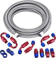 🔥 enhanced performance 6an ptfe fuel line kit, e85 grade stainless steel braided fuel hose 20ft (5/16-inch inner diameter) логотип