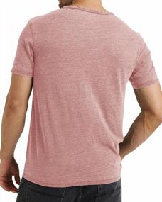 img 2 attached to Men'S Henley Shirts: Yacooh Casual Long/Short Sleeve T-Shirts In Regular Fit And Lightweight Design