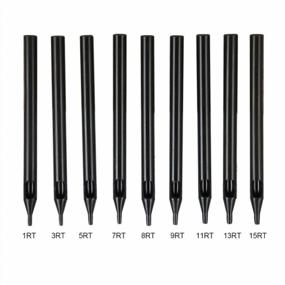 img 1 attached to Yuelong Tattoo Needles And Tips Set - 100Pcs Assorted Black Long Tubes For Tattoo Machine Grip Tubes, Ideal For Tattoo Supplies And Kits - Mixed Needles And Tips Included