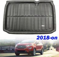 protect your ford ecosport with xukey cargo liner for 2018-2020 models: floor tray, mud kick pad and tailored fit logo