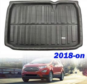 img 4 attached to Protect Your Ford EcoSport With XUKEY Cargo Liner For 2018-2020 Models: Floor Tray, Mud Kick Pad And Tailored Fit