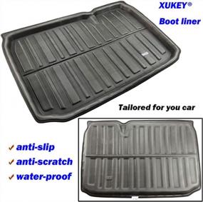 img 3 attached to Protect Your Ford EcoSport With XUKEY Cargo Liner For 2018-2020 Models: Floor Tray, Mud Kick Pad And Tailored Fit