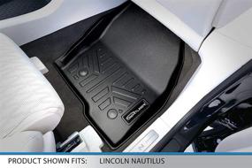 img 2 attached to 🚗 MAXLINER Custom Fit Floor Mats 2-Row Liner Set in Black for 2016-2018 Lincoln MKX and 2019-2022 Nautilus