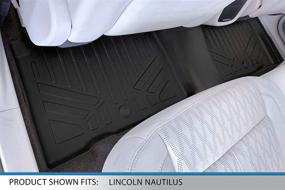 img 1 attached to 🚗 MAXLINER Custom Fit Floor Mats 2-Row Liner Set in Black for 2016-2018 Lincoln MKX and 2019-2022 Nautilus