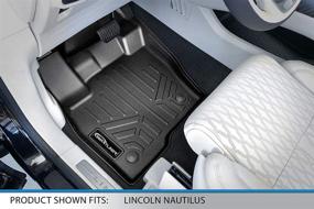 img 3 attached to 🚗 MAXLINER Custom Fit Floor Mats 2-Row Liner Set in Black for 2016-2018 Lincoln MKX and 2019-2022 Nautilus