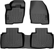 🚗 maxliner custom fit floor mats 2-row liner set in black for 2016-2018 lincoln mkx and 2019-2022 nautilus логотип