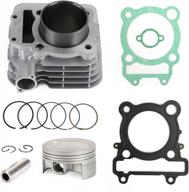 yamaha ybr250/xt250 74mm piston cylinder gasket top end kit 2007-2015 logo