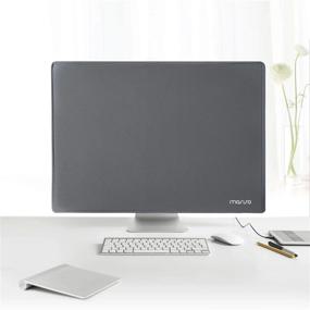 img 1 attached to MOSISO Anti-Static Dustproof Monitor Cover For 22-25 Inch LCD/LED/HD Panels - Space Gray Protective Sleeve Compatible With IMac 24 Inch, PC Desktops, And TVs