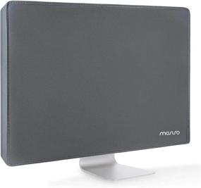 img 4 attached to MOSISO Anti-Static Dustproof Monitor Cover For 22-25 Inch LCD/LED/HD Panels - Space Gray Protective Sleeve Compatible With IMac 24 Inch, PC Desktops, And TVs