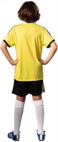 img 2 attached to PAIRFORMANCE Youth Soccer Uniform Set For Boys And Girls, Age 6-12 - Sports Team Training Jerseys And Shorts For Indoor Soccer