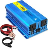 🔌 lvyuan 1000w pure sine wave power inverter: 24v to 110v dc to ac converter with dual usb ports and ac outlets - ideal for car, rv, truck, home solar system logo